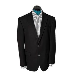100% Cashmere Black Saks Fifth Avenue Blazer Size 44L